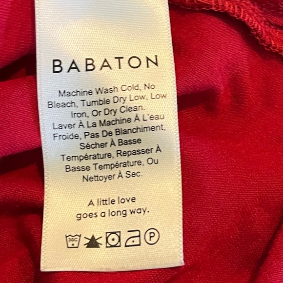 Babaton Sleeveless Red V Neck Tank Top Small - Picture 9 of 10